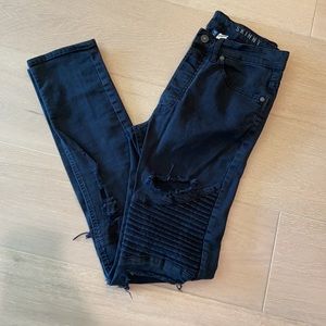 H&M skinny ripped jeans